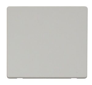 Click Scolmore - Click Definity 1 Gang Blank Plate Cover Plate White (SCP060PW)