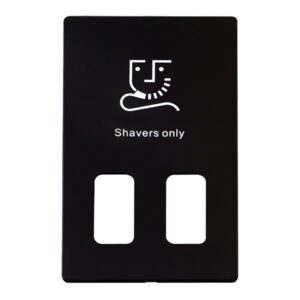 Click Scolmore - Click Definity 115V/230V Shaver Skt Plate Mb (SCP100MB)