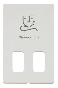 Click Scolmore - Click Definity 115V/230V Shaver Skt Plate Mw (SCP100MW)
