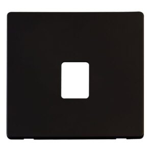 Click Scolmore - Click Definity Single Rj11/45 Skt Outlet Plate Mb (SCP115MB)