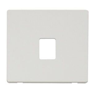 Click Scolmore - Click Definity Single Rj11/45 Skt Outlet Plate Mw (SCP115MW)
