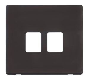 Click Scolmore - Click Definity Sl Cp 2G Rj45 Bk (SCP118BK)