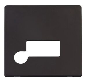 Click Scolmore - Click Definity Connection Unit With Flex Outlet Cover Plate Black (SCP150BK)