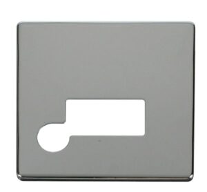 Click Scolmore - Click Definity Connection Unit With Flex Outlet Cover Plate Chrome (SCP150CH)