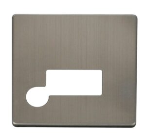 Click Scolmore - Click Definity Connection Unit With Flex Outlet Cover Plate Stainless Steel (SCP150SS)