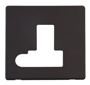 Click Scolmore - Click Definity Switched Connection Unit With Flex Outlet Cover Plate Black (SCP151BK)