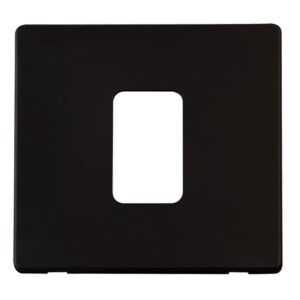 Click Scolmore - Click Definity 45A 1G Switch Plate Mb (SCP200MB)
