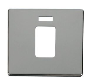 Click Scolmore - Click Definity 45A 1 Gang Plate Switch With Neon Cover Plate Chrome (SCP201CH)