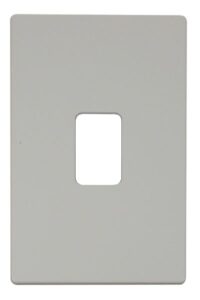 Click Scolmore - Click Definity 45A 2 Gang Plate Switch Cover Plate White (SCP202PW)