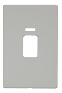Click Scolmore - Click Definity 45A 2 Gang Plate Switch With Neon Cover Plate White (SCP203PW)