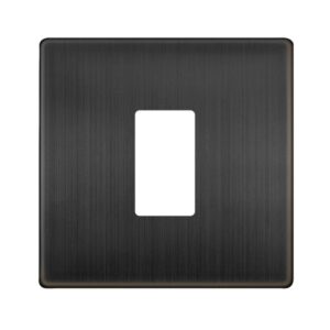 Click Scolmore - Click GridPro 1 Gang GridPro Cover Plate Matt Bronze (SCP20401BZ)