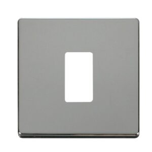 Click Scolmore - Click GridPro 1 Gang GridPro Frontplate Polished Chrome (SCP20401CH)