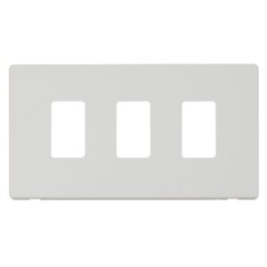 Click Scolmore - Click GridPro 3 Gang Definity Plate Mw (SCP20403MW)