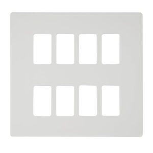 Click Scolmore - Click GridPro 8 Gang Definity Plate Mw (SCP20508MW)