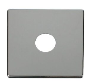 Click Scolmore - Click Definity 1 Gang Toggle Switch Cover Plate Chrome (SCP221CH)