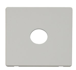 Click Scolmore - Click Definity 1 Gang Toggle Switch Cover Plate White (SCP221PW)