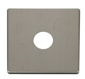Click Scolmore - Click Definity 1 Gang Toggle Switch Cover Plate Stainless Steel (SCP221SS)