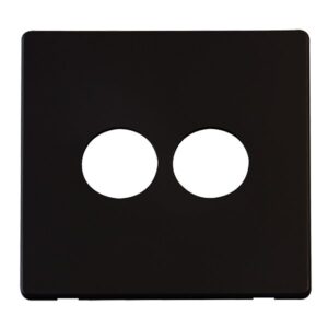 Click Scolmore - Click Definity 10Ax 2G Dolly Switch Plate Mb (SCP222MB)