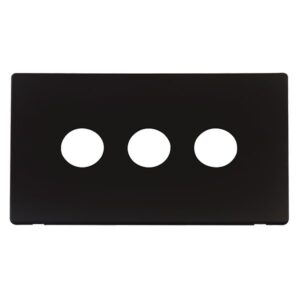 Click Scolmore - Click Definity 10Ax 3G Dolly Switch Plate Mb (SCP223MB)