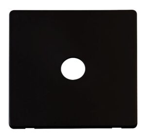 Click Scolmore - Click Definity Single Co-Axial Skt Plate Mb (SCP231MB)