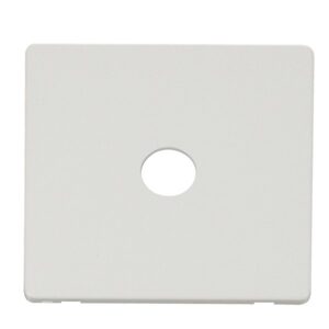 Click Scolmore - Click Definity Single Co-Axial Skt Plate Mw (SCP231MW)