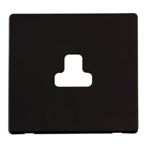 Click Scolmore - Click Definity 1G 2A Round Pin Socket Plate Mb (SCP239MB)