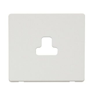 Click Scolmore - Click Definity 1G 2A Round Pin Socket Plate Mw (SCP239MW)