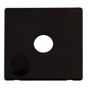 Click Scolmore - Click Definity 1G Dimmer Switch Plate Mb (SCP241MB)