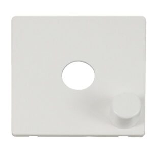 Click Scolmore - Click Definity 1G Dimmer Switch Plate Mw (SCP241MW)