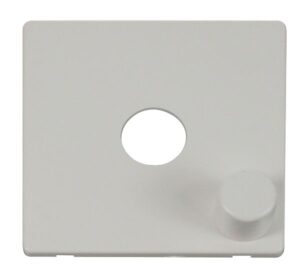 Click Scolmore - Click Definity 1 Gang Dimmer Switch Cover Plate White (SCP241PW)