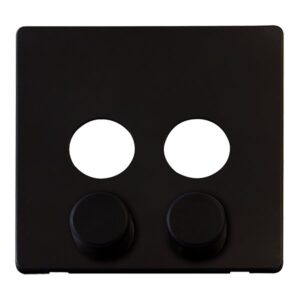 Click Scolmore - Click Definity 2G Dimmer Switch Plate Mb (SCP242MB)