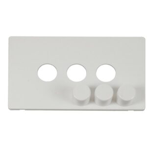 Click Scolmore - Click Definity 3G Dimmer Switch Plate Mw (SCP243MW)