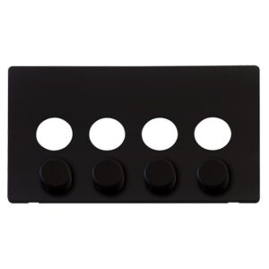 Click Scolmore - Click Definity 4G Dimmer Switch Plate Mb (SCP244MB)