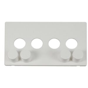 Click Scolmore - Click Definity 4G Dimmer Switch Plate Mw (SCP244MW)