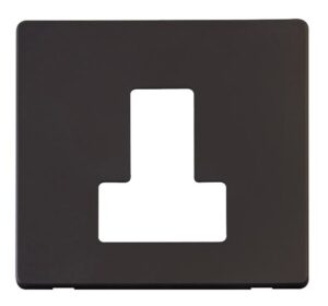 Click Scolmore - Click Definity Switched Connection Unit Cover Plate Black (SCP251BK)