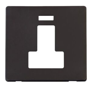 Click Scolmore - Click Definity Switched Connection Unit With Neon Cover Plate Black (SCP252BK)