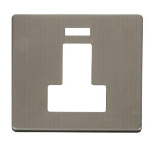 Click Scolmore - Click Definity Switched Connection Unit With Neon Cover Plate Stainless Steel (SCP252SS)