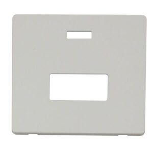 Click Scolmore - Click Definity Connection Unit With Neon Cover Plate White (SCP253PW)