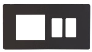 Click Scolmore - Click Definity 2G Combi Plate (2+2 GridPro / Nm) Cp Mb (SCP31102MB)