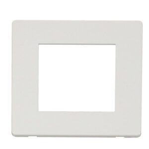 Click Scolmore - Click Definity 1G Twin Media Mod Plate Mw (SCP311MW)