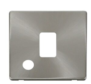 Click Scolmore - Click Definity 20A Dp Switch With Flex Outlet Cover Plate Brushed Stainless (SCP322BS)