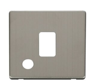 Click Scolmore - Click Definity 20A Dp Switch With Flex Outlet Cover Plate Stainless Steel (SCP322SS)