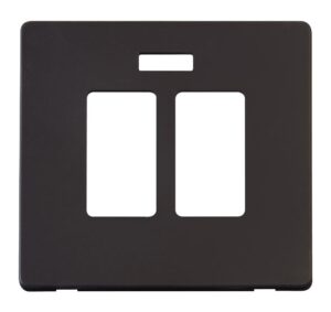 Click Scolmore - Click Definity 20A Sink & Bath Switch With Neon Cover Plate Black (SCP324BK)