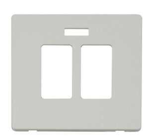 Click Scolmore - Click Definity 20A Sink & Bath Switch With Neon Cover Plate White (SCP324PW)