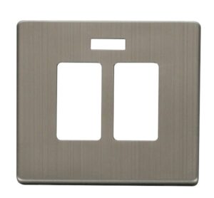 Click Scolmore - Click Definity 20A Sink & Bath Switch With Neon Cover Plate Stainless Steel (SCP324SS)