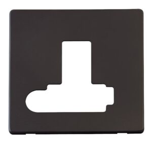 Click Scolmore - Click Definity Switched Conn. Unit With Flex Outlet (Lockable) Cover Plate Black (SCP351BK)