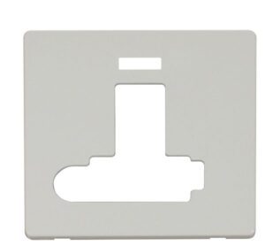 Click Scolmore - Click Definity Switched Conn. Unit With Flex Outlet (Lockable) Cover Plate White (SCP351PW)