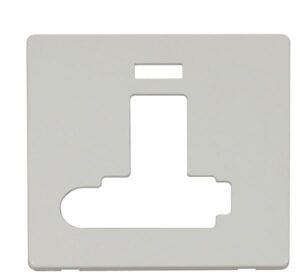 Click Scolmore - Click Definity Switched Conn. Unit With F/O & Neon (Lockable) Cover Plate White (SCP352PW)