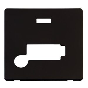 Click Scolmore - Click Definity 13A Fcu F/O+Neon (Lock) Plate Mb (SCP353MB)