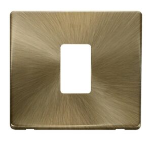 Click Scolmore - Click MiniGrid 1G Plate Single Apert. Plate Ab (SCP401AB)
